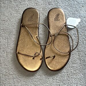 Ancient Greek Kansiz Leather Sandals Bronze